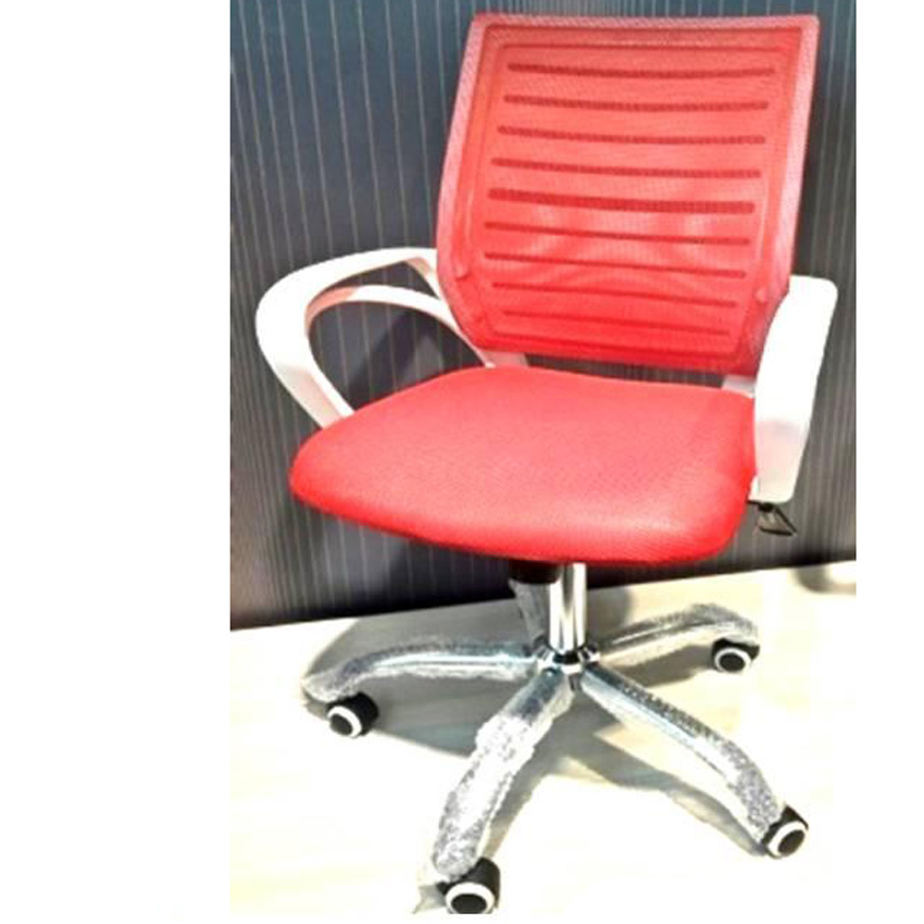 KIA Mesh Back OFFICE Chair - RED & WHITE