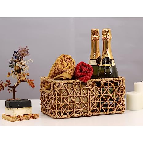 Raffia Storage Bin Basket